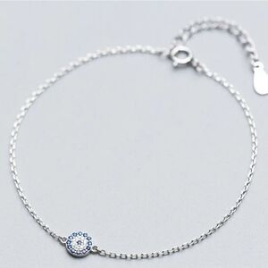 925 Silver Blue Eye Bracelet